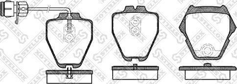 Stellox 763 012B-SX - Brake Pad Set, disc brake www.autospares.lv