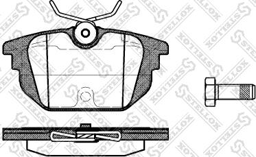 Stellox 703 000-SX - Brake Pad Set, disc brake www.autospares.lv