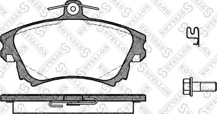 Stellox 719 002B-SX - Bremžu uzliku kompl., Disku bremzes autospares.lv