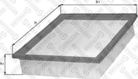 Stellox 71-00936-SX - Воздушный фильтр, двигатель www.autospares.lv