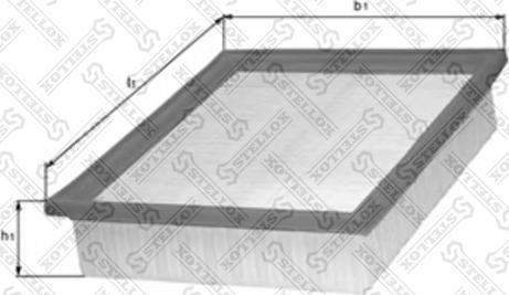 Stellox 71-01257-SX - Air Filter, engine www.autospares.lv