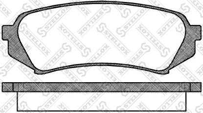 Stellox 717 000B-SX - Brake Pad Set, disc brake www.autospares.lv