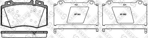 Stellox 780 000B-SX - Bremžu uzliku kompl., Disku bremzes autospares.lv