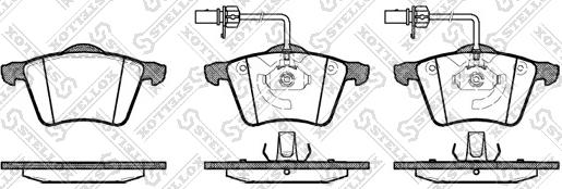 Stellox 732 002B-SX - Тормозные колодки, дисковые, комплект www.autospares.lv