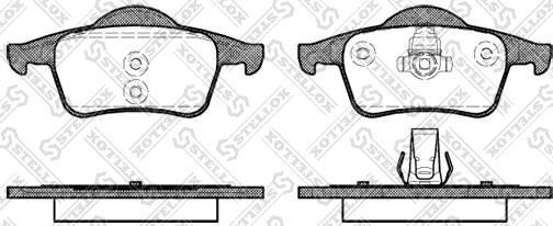 Stellox 725 000BL-SX - Brake Pad Set, disc brake www.autospares.lv