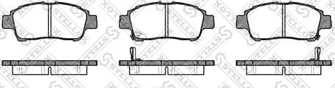 Stellox 723 002-SX - Тормозные колодки, дисковые, комплект www.autospares.lv