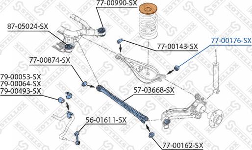 Stellox 77-00176-SX - Piekare, Šķērssvira autospares.lv