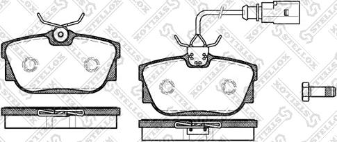 Stellox 778 000B-SX - Brake Pad Set, disc brake www.autospares.lv