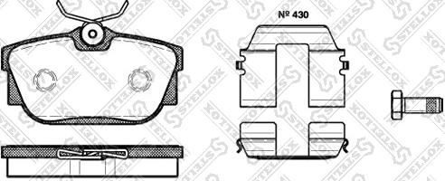 Stellox 778 010B-SX - Bremžu uzliku kompl., Disku bremzes autospares.lv