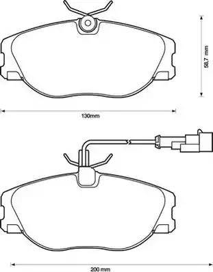 Stop 571894S - Тормозные колодки, дисковые, комплект www.autospares.lv