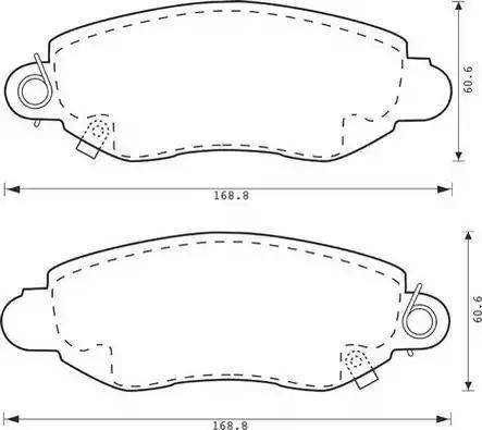 Stop 573015S - Bremžu uzliku kompl., Disku bremzes www.autospares.lv