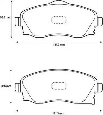 Stop 573011S - Brake Pad Set, disc brake www.autospares.lv