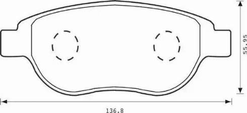 Stop 573031S - Bremžu uzliku kompl., Disku bremzes www.autospares.lv