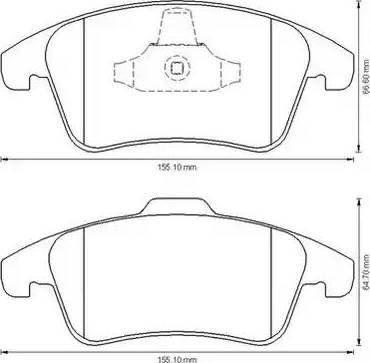 Stop 573193S - Тормозные колодки, дисковые, комплект www.autospares.lv