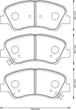 Stop 573368S - Тормозные колодки, дисковые, комплект www.autospares.lv