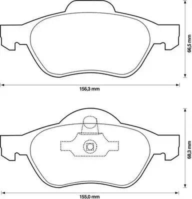 Stop 573244S - Тормозные колодки, дисковые, комплект www.autospares.lv