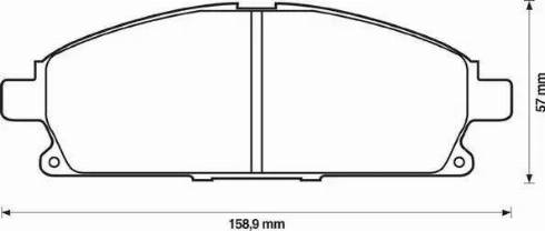 Stop 572466S - Тормозные колодки, дисковые, комплект www.autospares.lv