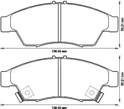 Stop 572545S - Тормозные колодки, дисковые, комплект www.autospares.lv