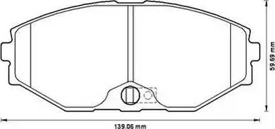 Stop 572506S - Тормозные колодки, дисковые, комплект www.autospares.lv