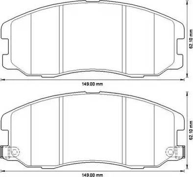 Stop 572570S - Тормозные колодки, дисковые, комплект www.autospares.lv