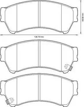 Stop 572628S - Bremžu uzliku kompl., Disku bremzes www.autospares.lv