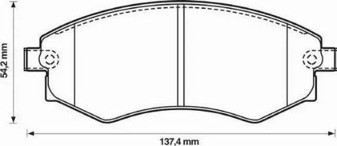 Stop 572347S - Тормозные колодки, дисковые, комплект www.autospares.lv