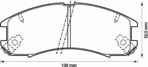 Stop 572317S - Тормозные колодки, дисковые, комплект www.autospares.lv