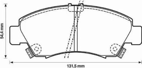 Stop 572324S - Тормозные колодки, дисковые, комплект www.autospares.lv