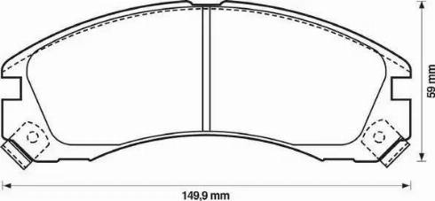 Stop 572370S - Тормозные колодки, дисковые, комплект www.autospares.lv