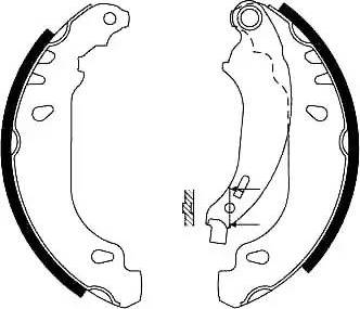 Stop 362373S - Brake Shoe Set www.autospares.lv