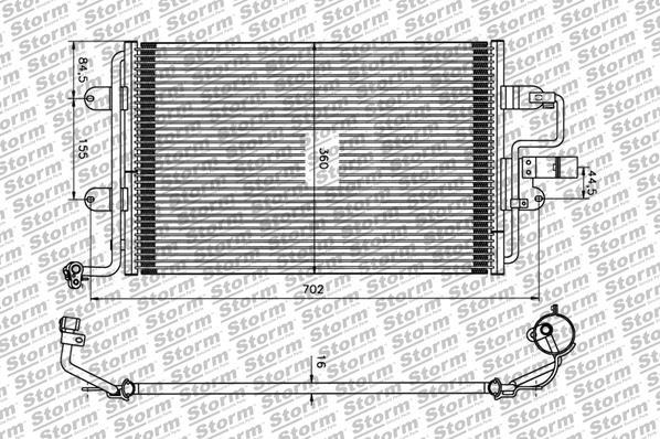 Storm 97002 - Kondensators, Gaisa kond. sistēma autospares.lv