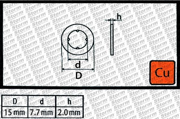 Storm 46000000716 - Blīvju komplekts, Iesmidzināšanas sprausla www.autospares.lv