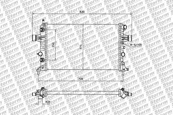 Storm 65020 - Radiators, Motora dzesēšanas sistēma www.autospares.lv