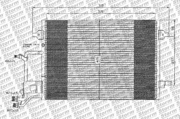 Storm 10207 - Kondensators, Gaisa kond. sistēma www.autospares.lv