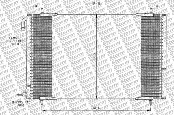 Storm 70504 - Kondensators, Gaisa kond. sistēma www.autospares.lv