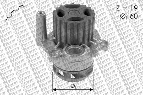 Storm PA12368 - Водяной насос www.autospares.lv