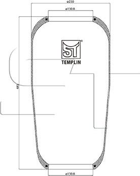 ST-Templin 04.060.6006.610 - Pneimoatsperes spilvens, Pneimopiekare www.autospares.lv