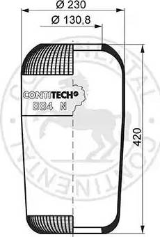 ST-Templin 04.010.6000.520 - Pneimoatsperes spilvens, Pneimopiekare www.autospares.lv