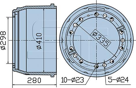 ST-Templin 03.090.0919.100 - Brake Drum www.autospares.lv