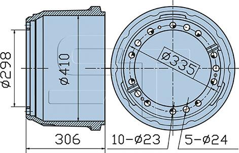 ST-Templin 03.090.1940.170 - Brake Drum www.autospares.lv