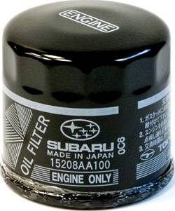 Subaru 15208-AA100 - Oil Filter www.autospares.lv