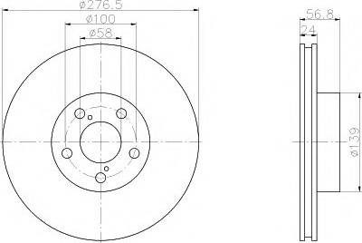 Subaru 26300AE091 - Brake Disc www.autospares.lv