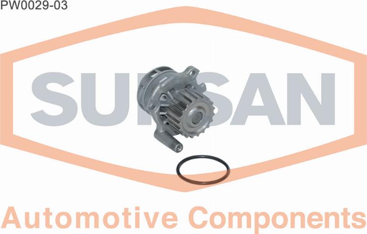 SUPSAN PW0029-03 - Water Pump www.autospares.lv