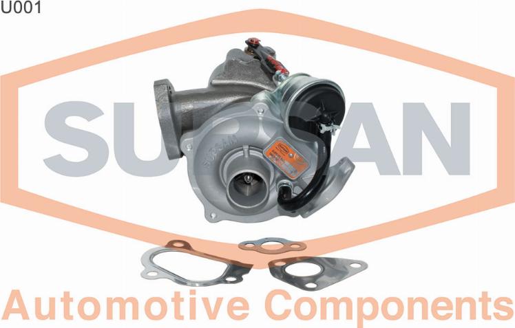 SUPSAN U001 - Турбина, компрессор www.autospares.lv