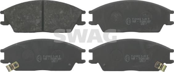 Swag 90 91 6542 - Bremžu uzliku kompl., Disku bremzes www.autospares.lv