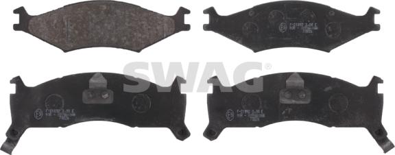 Swag 91 91 6558 - Тормозные колодки, дисковые, комплект www.autospares.lv