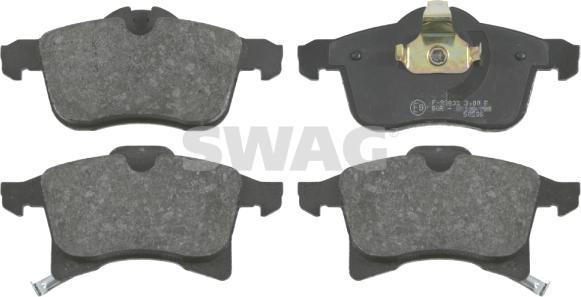 Swag 40 91 6491 - Brake Pad Set, disc brake www.autospares.lv