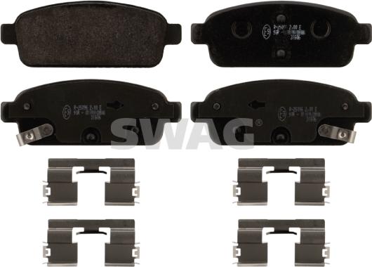 Swag 40 91 6894 - Brake Pad Set, disc brake www.autospares.lv