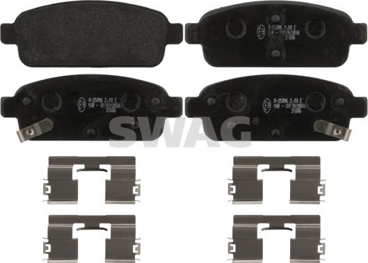 Swag 40 91 6893 - Brake Pad Set, disc brake www.autospares.lv