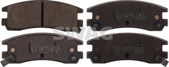 Swag 40 11 6154 - Brake Pad Set, disc brake www.autospares.lv